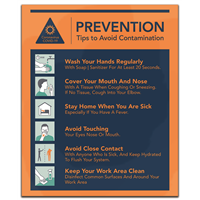 Prevention Tips - 9" x 11" Window Cling
